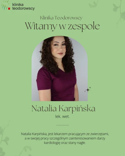 Natalia Karpińska kardiolog weterynarz
